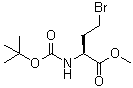 (S)-4-溴-2-(叔丁氧羰基氨基)丁酸甲酯分子结构 (CAS 76969-87-4)
