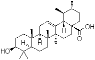structure of CAS# 77-52-1, Ursolic acid;3beta-Hydroxyurs-12-en-28-oic acid