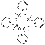 1,3,5,7-Tetramethyltetraphenylcyclotetrasiloxane molecular structure (CAS 77-63-4)