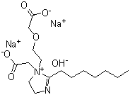 辛酰两性基二乙酸二钠盐分子结构 (CAS 7702-01-4)