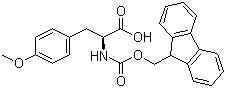 structure of CAS# 77128-72-4, Fmoc-4-Methoxy-L-phenylalanine;Fmoc-L-Tyr(Me)