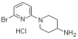 结构式 CAS# 77145-50-7, 1-(6-溴-2-吡啶基)-4-哌啶胺盐酸盐