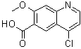 4-氯-7-甲氧基-6-喹啉羧酸分子结构 (CAS 771464-30-3)