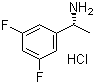 structure of CAS# 771465-40-8, (R)-1-(3,5-Difluorophenyl)ethanamine hydrochloride