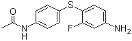 N-[4-[(4-Amino-2-fluorophenyl)thio]phenyl]acetamide molecular structure (CAS 771477-12-4)