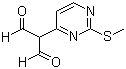 2-(2-(Methylthio)pyrimidin-4-yl)malonaldehyde molecular structure (CAS 77168-37-7)