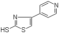 2-巯基-4-(4-吡啶基)噻唑分子结构 (CAS 77168-63-9)