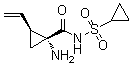 (1R,2S)-1-Amino-N-(cyclopropylsulfonyl)-2-ethenylcyclopropanecarboxamide molecular structure (CAS 772337-53-8)