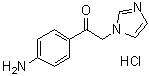 1-(4-Aminophenyl)-2-(1H-imidazol-1-yl)ethanone monohydrochloride molecular structure (CAS 77234-69-6)