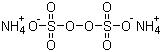 structure of CAS# 7727-54-0, Ammonium persulfate;Ammonium peroxydisulfate