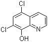 结构式 CAS# 773-76-2, 5,7-二氯-8-羟基喹啉