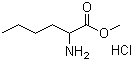 结构式 CAS# 77300-48-2, 2-氨基己酸甲酯盐酸盐