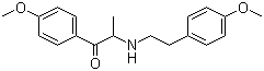 2-(4-甲氧基苯乙胺基)-1-(4-甲氧基苯基)丙基-1-酮分子结构 (CAS 773045-10-6)