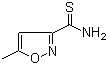 结构式 CAS# 77358-26-0, 5-甲基-3-异噁唑硫代甲酰胺