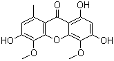 结构式 CAS# 773850-91-2, Drimiopsin D; 1,3,6-三羟基-4,5-二甲氧基-8-甲基-9H-氧杂蒽-9-酮