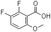 2,3-Difluoro-6-methoxybenzoic acid molecular structure (CAS 773873-26-0)