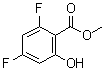 结构式 CAS# 773874-16-1, 2,4-二氟-6-羟基苯甲酸甲酯