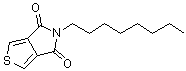 结构式 CAS# 773881-43-9, 5-辛基-4H-噻吩并[3,4-c]吡咯-4,6(5H)-二酮
