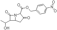 结构式 CAS# 77449-43-5, 6-(1-羟乙基)-3,7-二氧代-1-氮杂双环[3.2.0]庚烷-2-甲酸 (4-硝基苯基)甲基酯