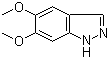 结构式 CAS# 7746-30-7, 5,6-二甲氧基-1H-吲唑