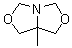 structure of CAS# 7747-34-4, 5-Methyl-1-aza-3,7-dioxabicyclo[3.3.0]octane;Dihydro-7a-methyl-1H,3H,5H-oxazolo[3,4-c]oxazole; Bioban CS 1991; CS 1991