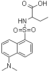 N-丹磺酰-2-氨基丁酸分子结构 (CAS 77481-12-0)