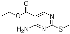 2-甲硫基-4-氨基嘧啶-5-羧酸乙酯分子结构 (CAS 776-53-4)