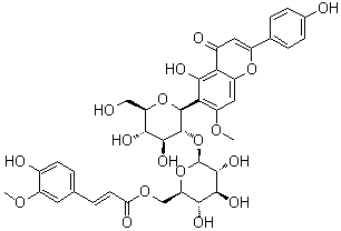 6''-阿魏酰基斯皮诺素分子结构 (CAS 77690-92-7)
