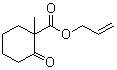 1-甲基-2-氧代环己烷甲酸烯丙酯分子结构 (CAS 7770-41-4)