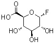 1-Deoxy-1-fluoro-alpha-D-glucopyranuronic acid molecular structure (CAS 777038-38-7)