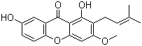 1,7-Dihydroxy-3-methoxy-2-prenylxanthone molecular structure (CAS 77741-58-3)