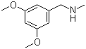 structure of CAS# 77775-71-4, (3,5-Dimethoxybenzyl)methylamine;1-(3,5-Dimethoxyphenyl)-N-methylmethanamine