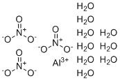 Aluminium nitrate nonahydrate molecular structure (CAS 7784-27-2)