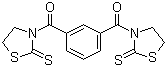 3,3'-(1,3-苯基二羰基)双-2-噻唑烷硫酮分子结构 (CAS 77929-24-9)