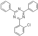 2-(2-Chlorophenyl)-4,6-diphenyl-1,3,5-triazine molecular structure (CAS 77989-14-1)