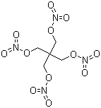 季戊四醇四硝酸酯分子结构 (CAS 78-11-5)