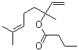 丁酸芳樟酯分子结构 (CAS 78-36-4)