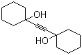 structure of CAS# 78-54-6, 1,1'-Ethylenebiscyclohexanol;1,1'-Ethyne-1,2-diyldicyclohexanol; 1-[2-(1-Hydroxycyclohexyl)-1-ethynyl]-1-cyclohexanol