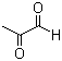structure of CAS# 78-98-8, Methylglyoxal;Acetylformaldehyde; Pyruvaldehyde; Pyruvic aldehyde; 2-Ketopropionaldehyde; 2-Oxopropanal