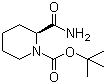N-Boc-L-2-哌啶甲酰胺分子结构 (CAS 78058-41-0)