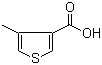 4-甲基噻吩-3-甲酸分子结构 (CAS 78071-30-4)