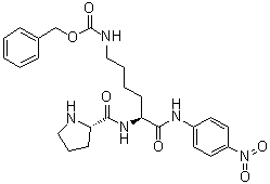 L-Prolyl-N-(4-nitrophenyl)-N6-[(phenylmethoxy)carbonyl]-L-lysinamide molecular structure (CAS 78117-38-1)