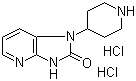 结构式 CAS# 781649-84-1, 1,3-二氢-1-(4-哌啶基)-2H-咪唑并[4,5-b]吡啶-2-酮盐酸盐