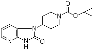 结构式 CAS# 781649-87-4, 4-(2-氧代-2,3-二氢-1H-咪唑并[4,5-b]吡啶-1-基)哌啶-1-羧酸叔丁酯