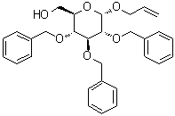 2-丙烯-1-基 2,3,4-三-O-(苯基甲基)-alpha-D-吡喃葡萄糖苷分子结构 (CAS 78184-40-4)
