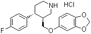 盐酸帕罗西汀分子结构 (CAS 78246-49-8)