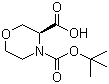 4-Boc-3(S)-morpholinecarboxylic acid molecular structure (CAS 783350-37-8)