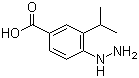 4-Hydrazinyl-3-isopropylbenzoic acid molecular structure (CAS 784119-02-4)
