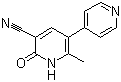 structure of CAS# 78415-72-2, Milrinone;1,6-Dihydro-2-methyl-6-oxo-(3,4'-bipyridine)-5-carbonitrile