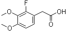 2-Fluoro-3,4-dimethoxyphenylacetic acid molecular structure (CAS 78495-65-5)